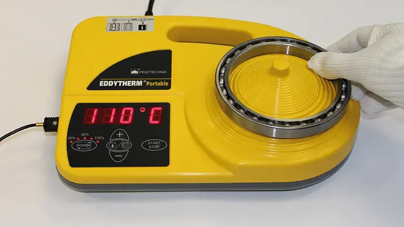  PRUFTECHNIK用Eddytherm便携式轴承感应加热器进行温度控制